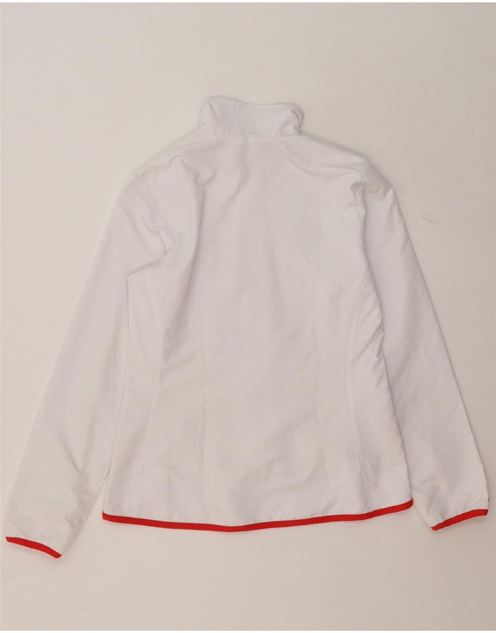 FILA Womens Tracksuit Top Jacket UK 12 Medium White Polyester Vintage Fila and Second-Hand Fila from Messina Hembry 