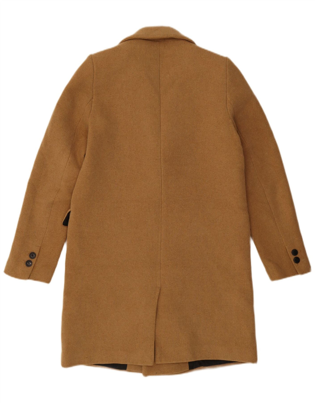 Cappotto doppiopetto oversize da donna Zara UK 10 piccolo poliestere beige