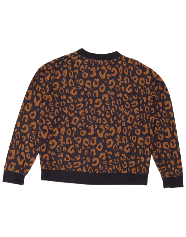 Felpa grafica da donna Marks & Spencer UK 12 medio blu navy