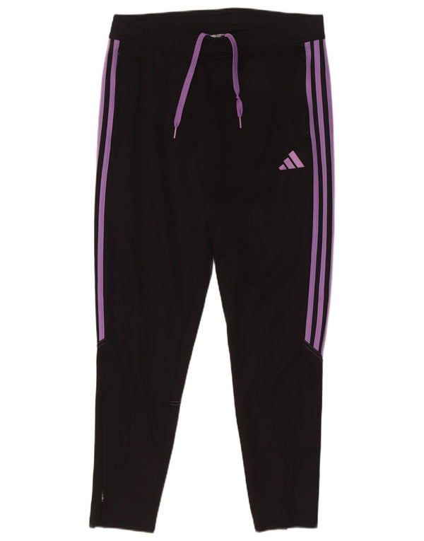 Pantaloni da tuta da donna Adidas UK 12/14 Medium Nero Poliestere