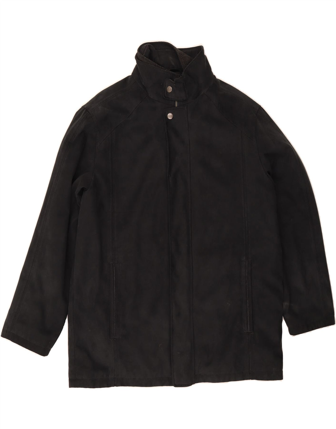 DOUGLAS Mens Windbreaker Jacket UK 44 2XL Black Vintage Douglas and Second-Hand Douglas from Messina Hembry 