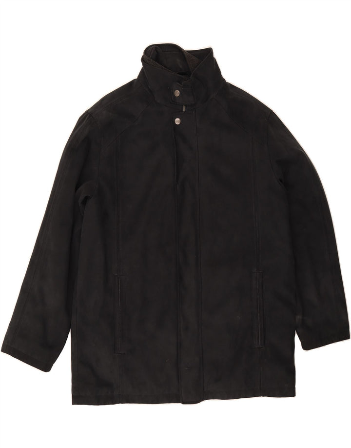 DOUGLAS Mens Windbreaker Jacket UK 44 2XL Black Vintage Douglas and Second-Hand Douglas from Messina Hembry 