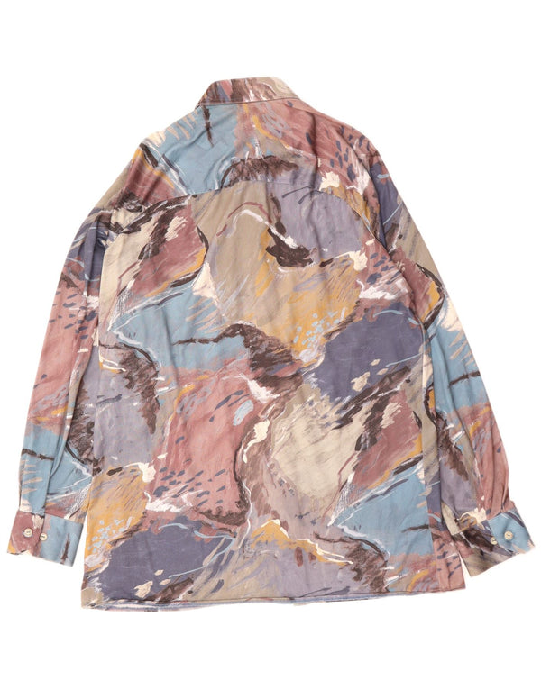 Camicia da uomo VINTAGE con motivo astratto medio multicolore