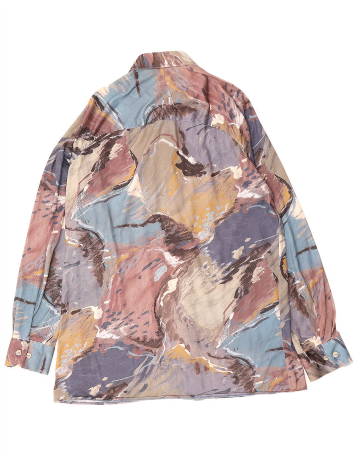 Camicia da uomo VINTAGE con motivo astratto medio multicolore