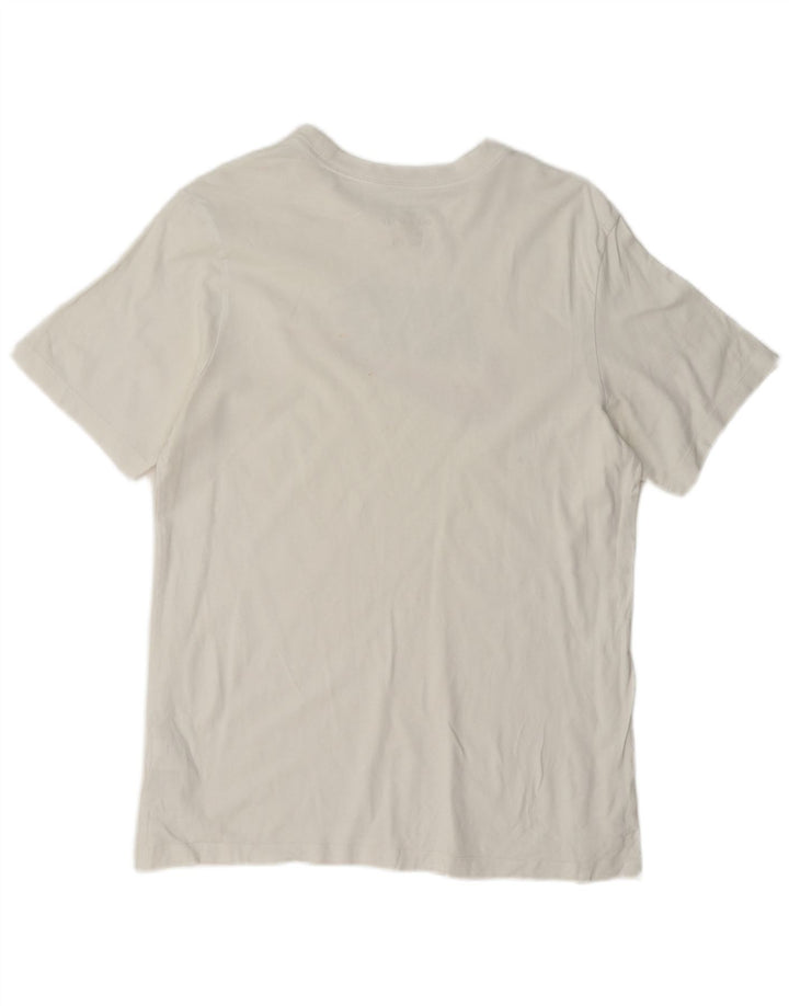 T-shirt grafica da uomo Nike Top in cotone bianco medio