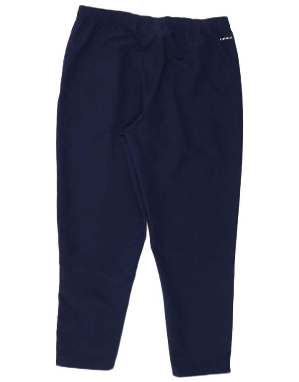 Pantaloni da tuta Adidas Aeroready da uomo XL in poliestere blu navy