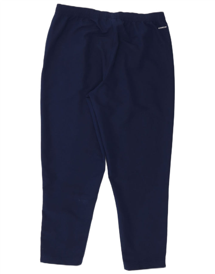 Pantaloni da tuta Adidas Aeroready da uomo XL in poliestere blu navy