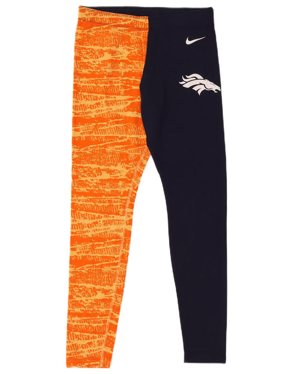 Leggings Nike Denver Broncos da donna UK 12 cotone color block arancione medio