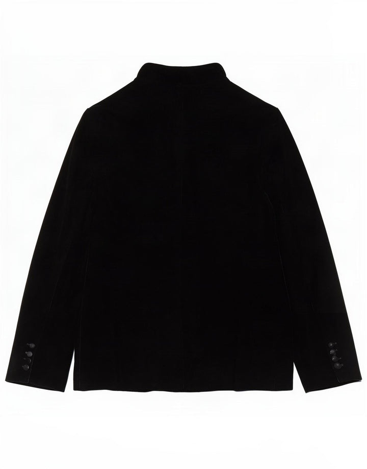Giacca blazer aperta in velluto da donna Zara UK 10 piccola poliestere nero