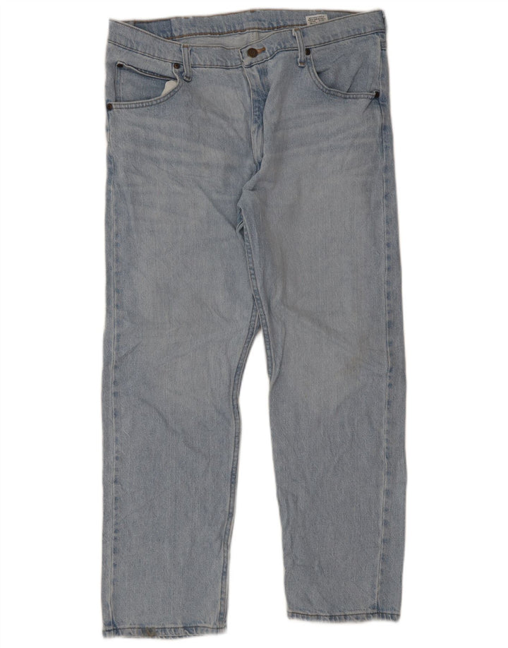 Jeans dritti da uomo Wrangler W36 L29 cotone blu