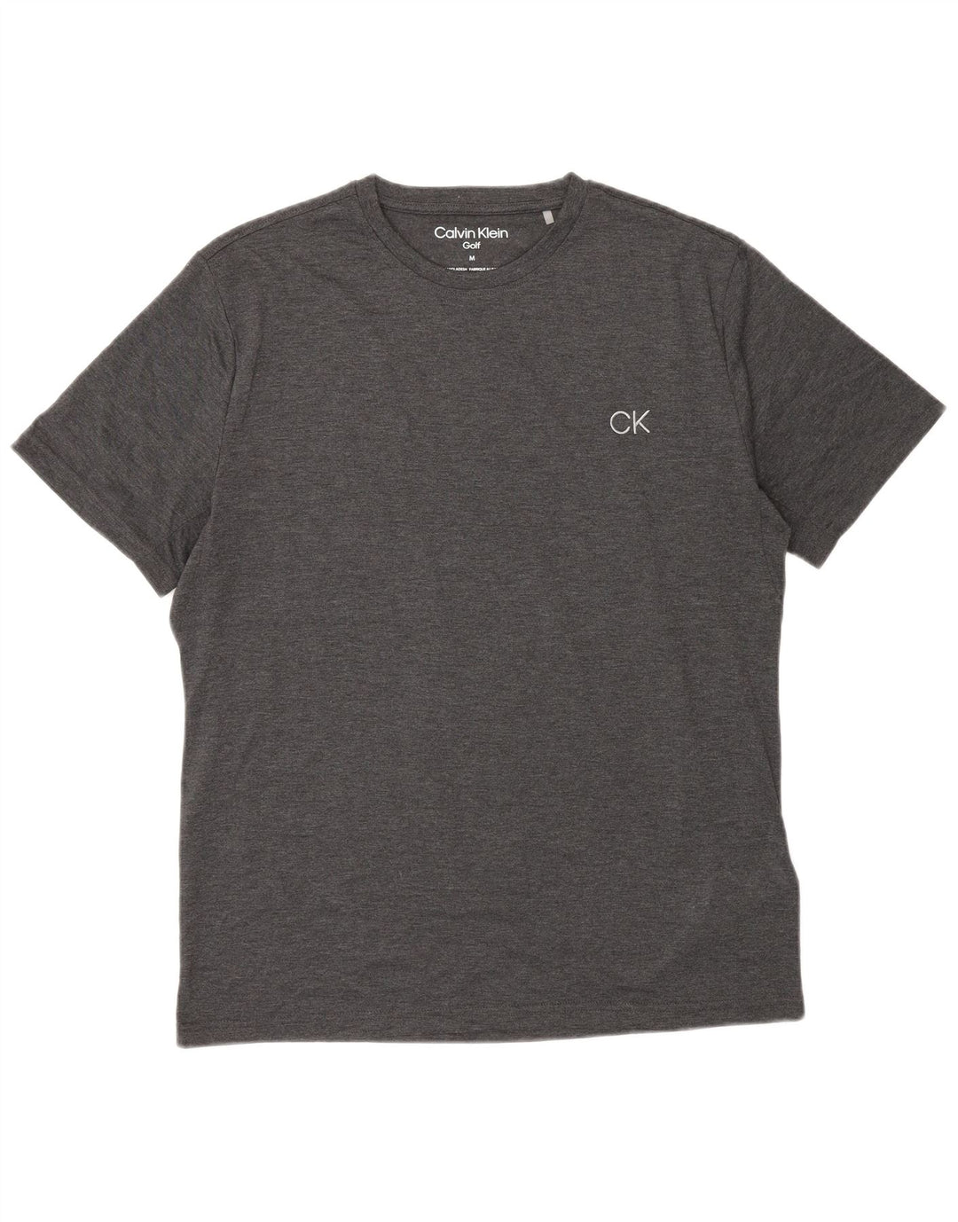 T-shirt da uomo Calvin Klein Top in poliestere grigio medio