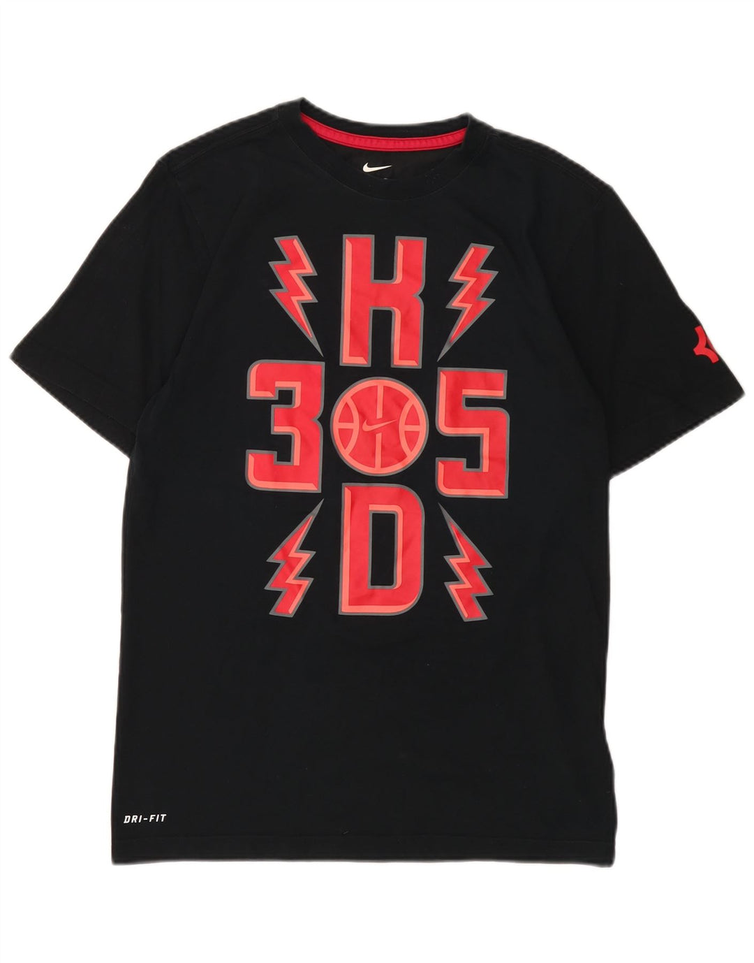 T-shirt grafica Nike Dri Fit da uomo, piccola, in cotone nero
