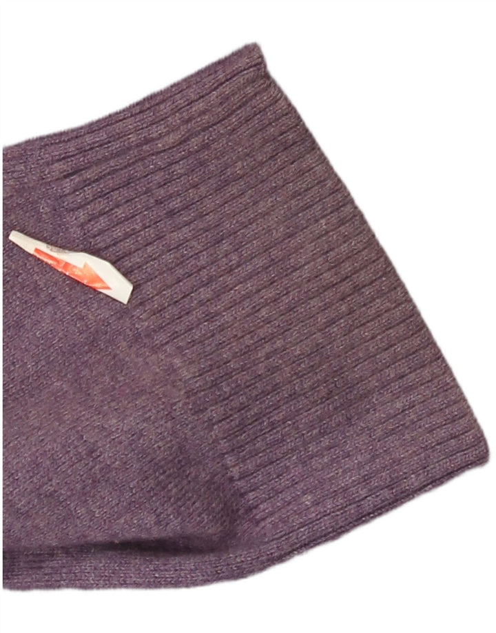 Maglione da uomo con collo con zip Fat Face, grande cotone viola