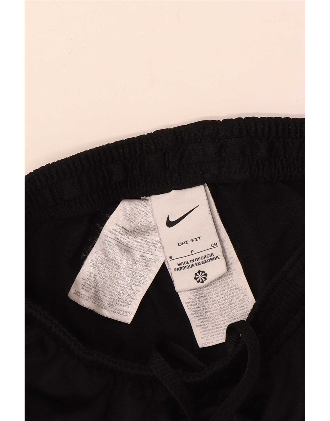 Pantaloni da tuta Nike Dri Fit da uomo, piccoli, in poliestere color block nero