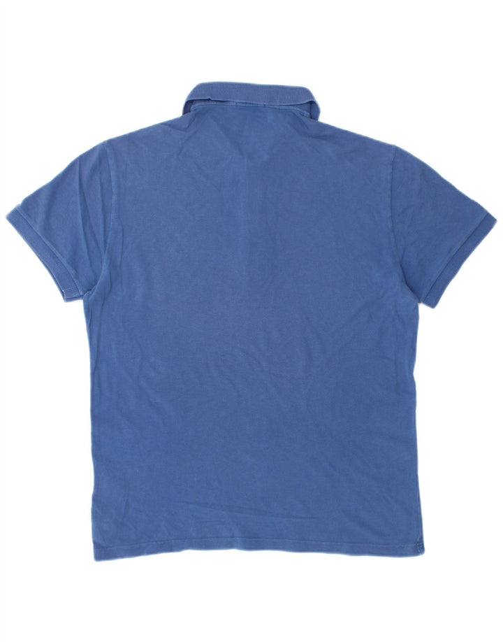BROOKSFIELD Mens Polo Shirt IT 46 Small Blue Cotton