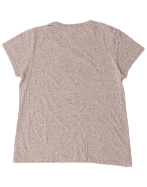T-shirt grafica Levi's da donna 501 Top UK 16 grande cotone grigio