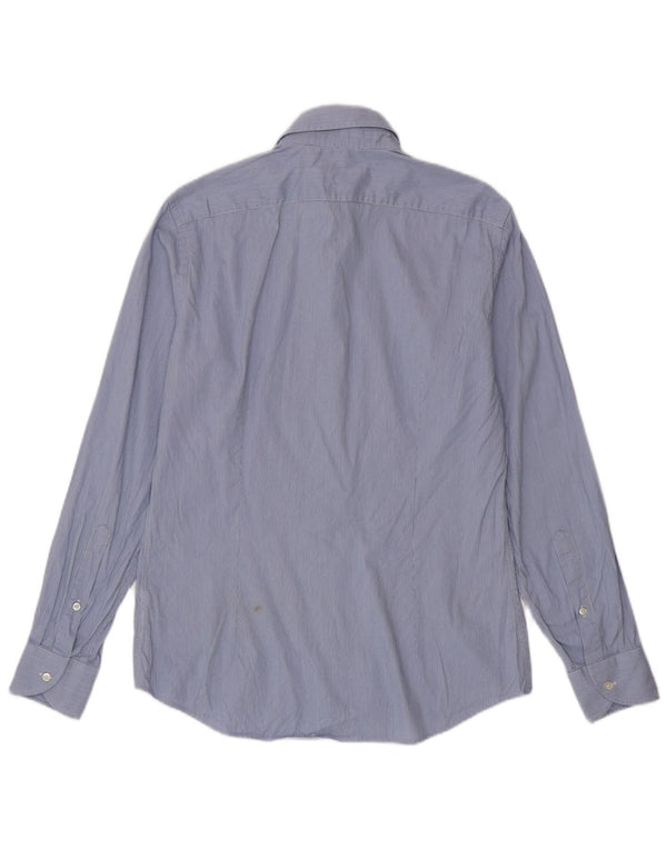 Camicia da uomo Roberto Cavalli taglia 39 gessato blu medio