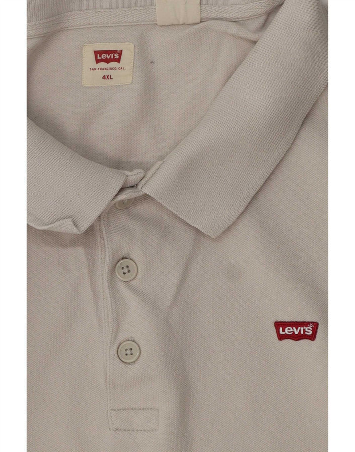 Polo Levi's da uomo 4XL bianco sporco