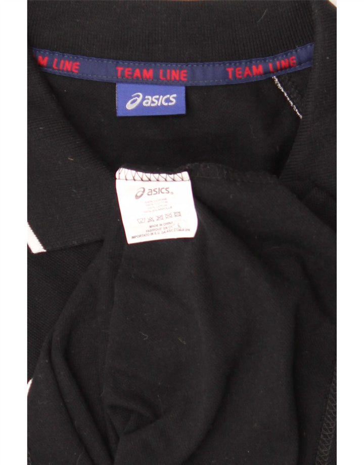 Polo Asics Uomo XL in cotone nero