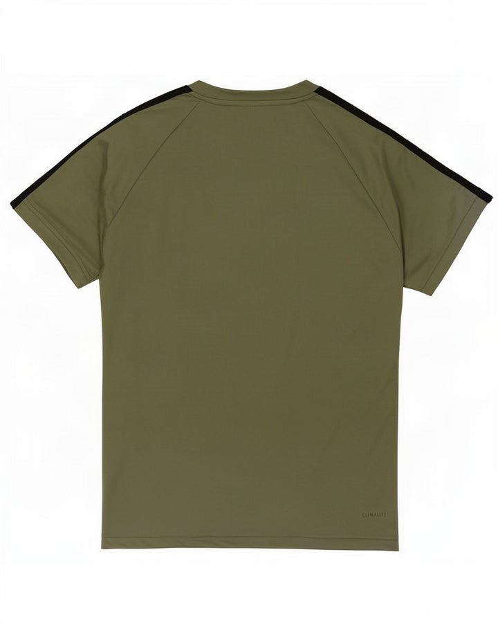 Maglietta Adidas da uomo Top Small in poliestere kaki