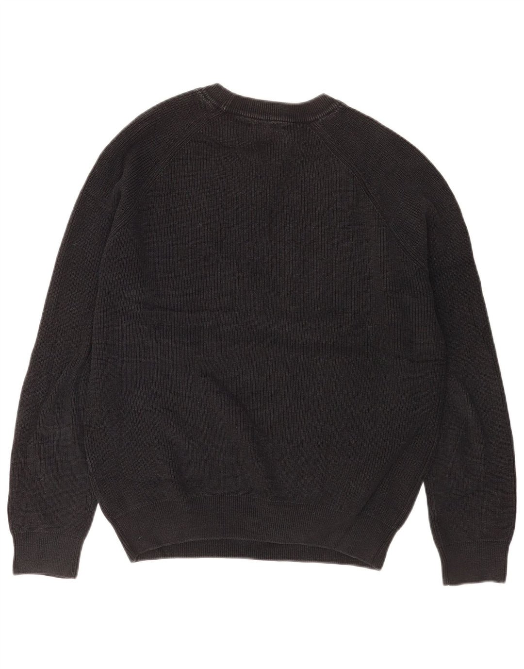 Maglione maglione girocollo da uomo Zara in cotone nero medio