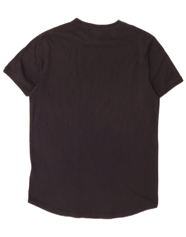 T-shirt grafica da uomo Ellesse Top in cotone nero medio