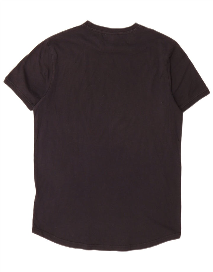 T-shirt grafica da uomo Ellesse Top in cotone nero medio
