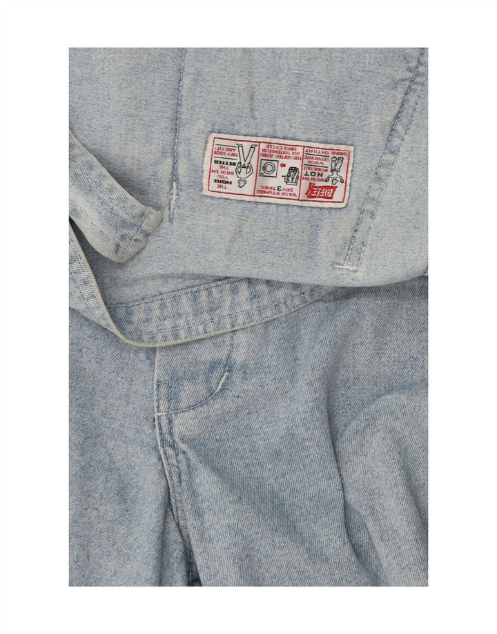 Pantaloncini di jeans da donna con salopette Rifle W36 XL Blu