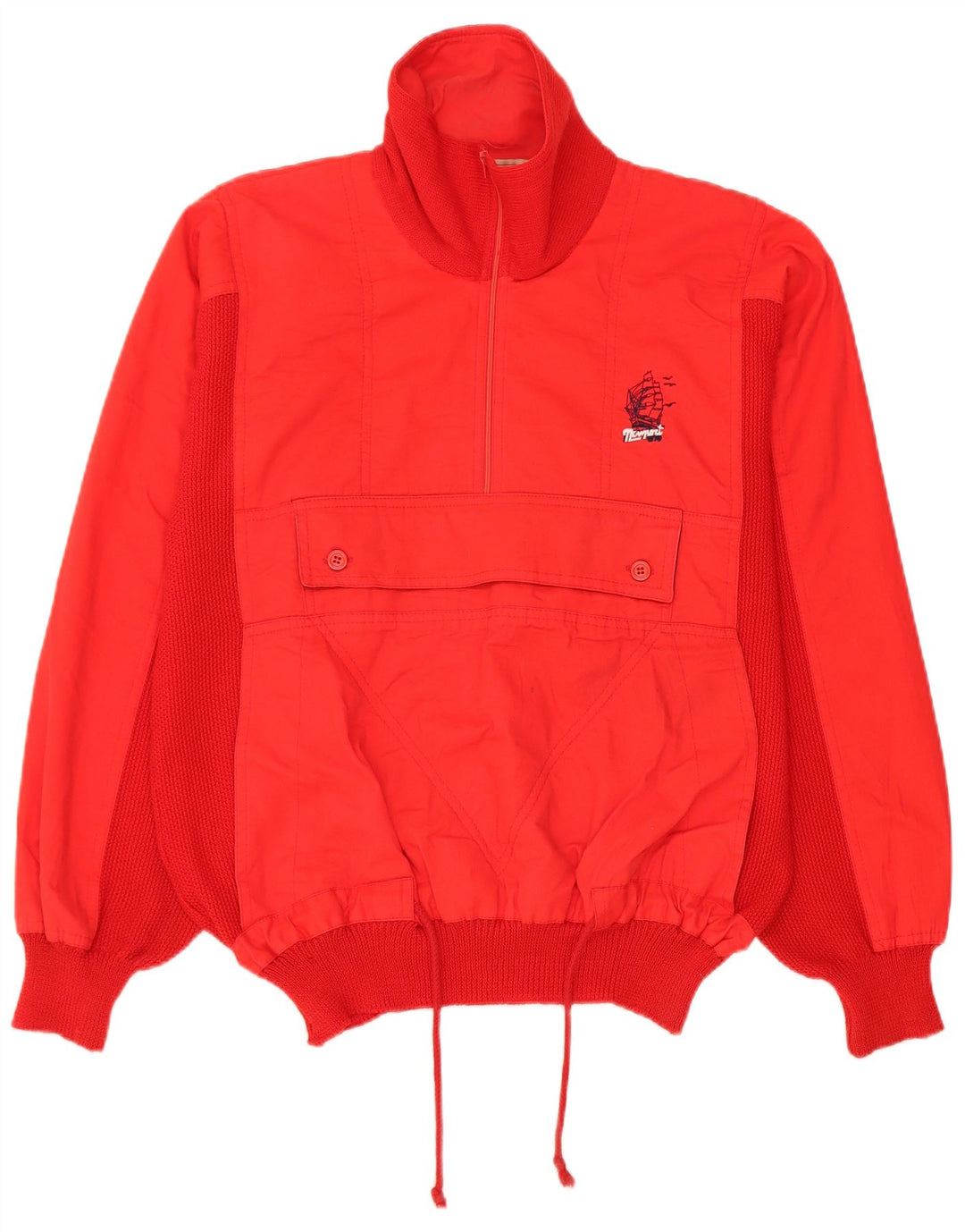 Maglione da uomo Rodrigo Anorak con zip e collo IT 50 Medium Red New Wool