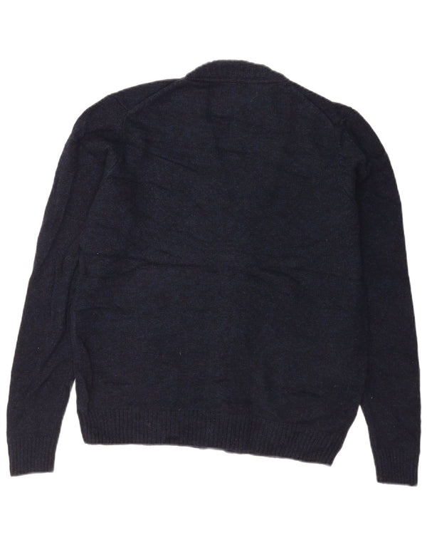 Maglione cardigan da uomo Marks & Spencer piccolo blu navy