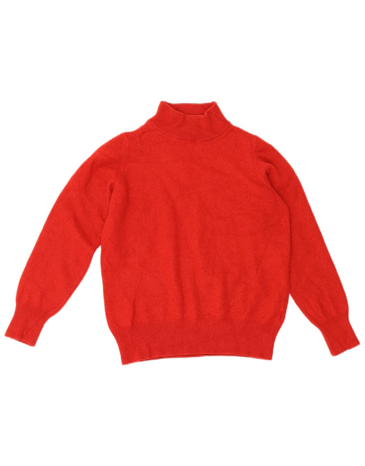 Maglione corto da donna Marks & Spencer con collo dolcevita UK 16 grande rosso
