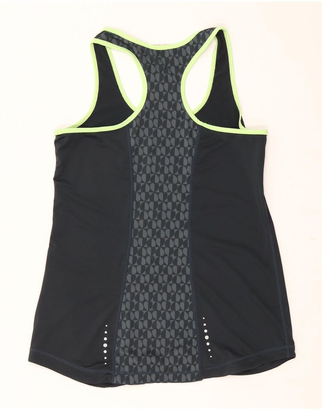 Canottiera grafica da donna Elle Sport UK 12 Poliestere geometrico grigio medio