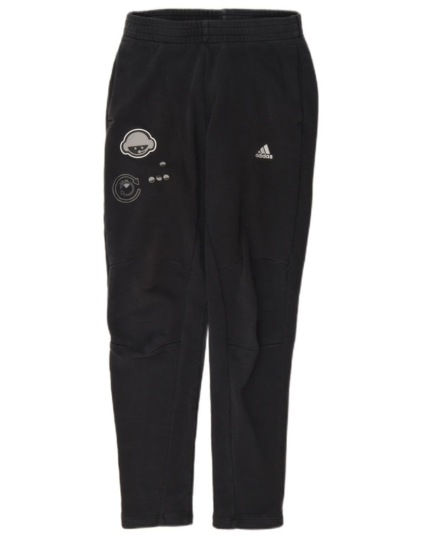 Pantaloni da tuta con grafica Adidas da ragazzo 11-12 anni neri