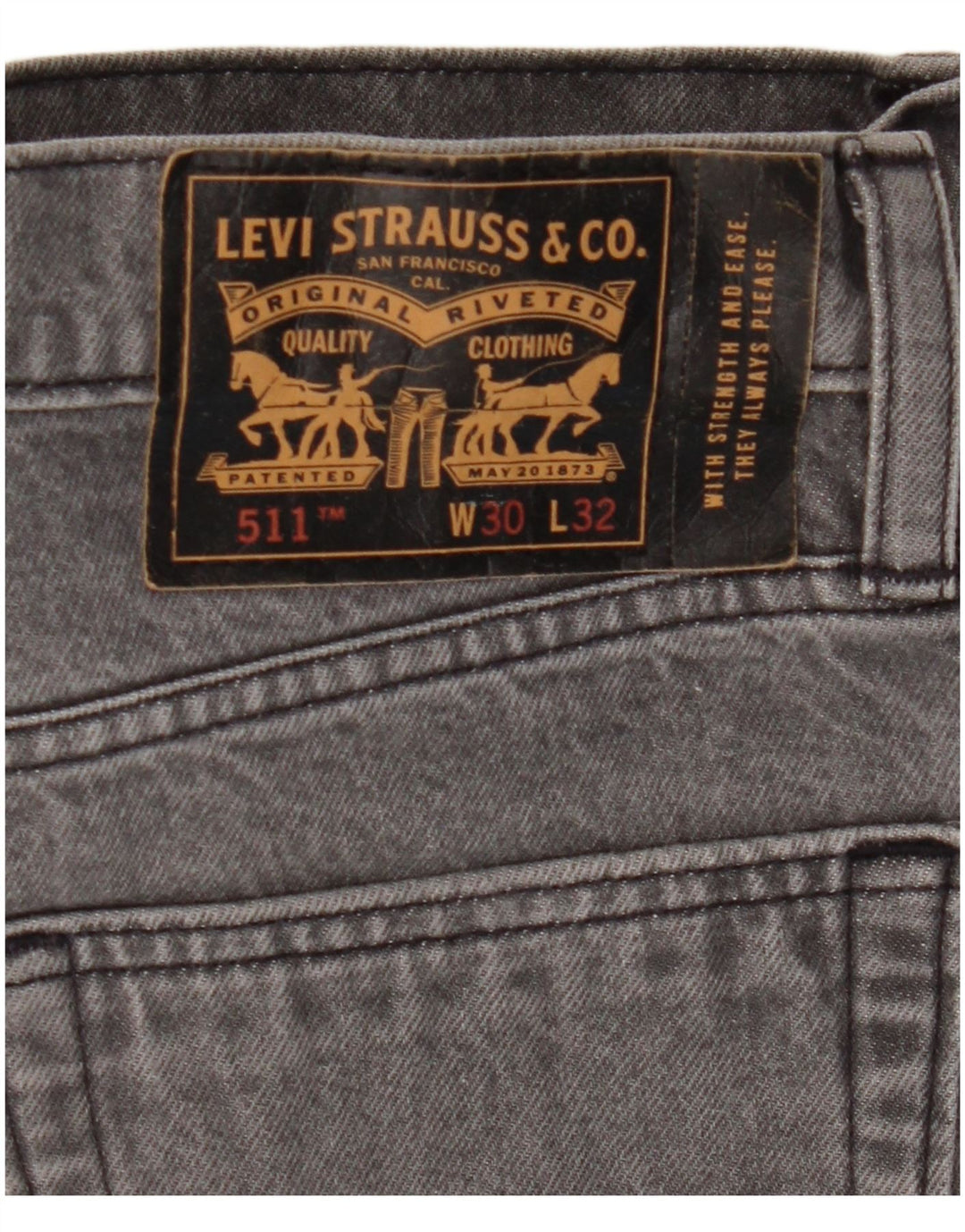 LEVI'S Jeans da uomo 511 slim W30 L32 cotone grigio