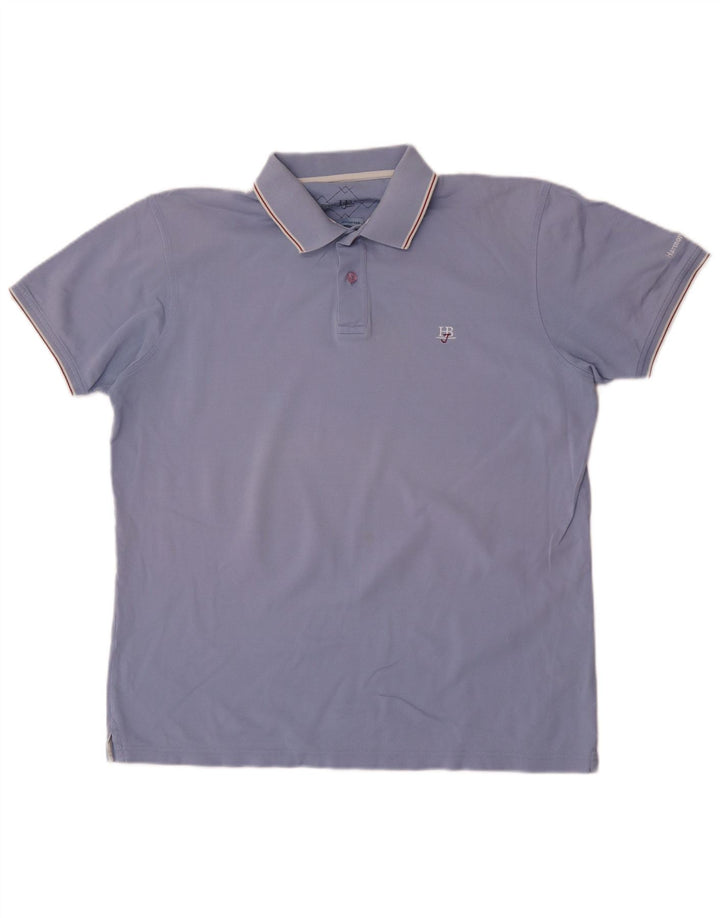 Polo da uomo Harmont & Blaine 2XL in cotone blu