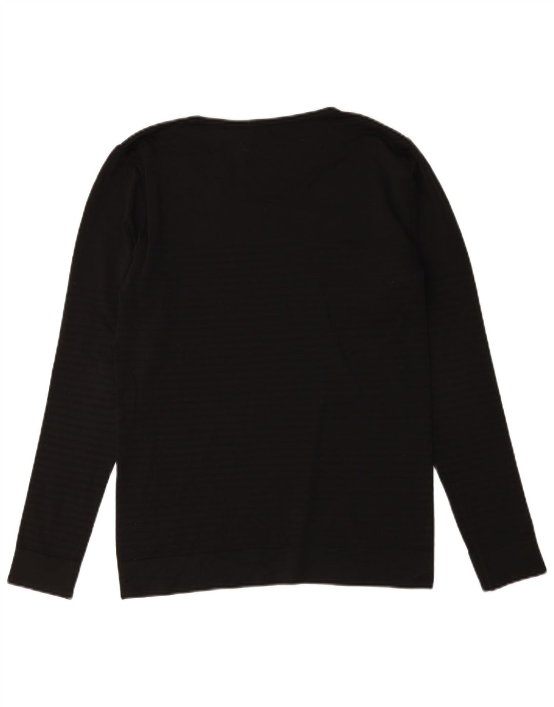 Maglia Nike Dri Fit da uomo a maniche lunghe, poliestere nero medio