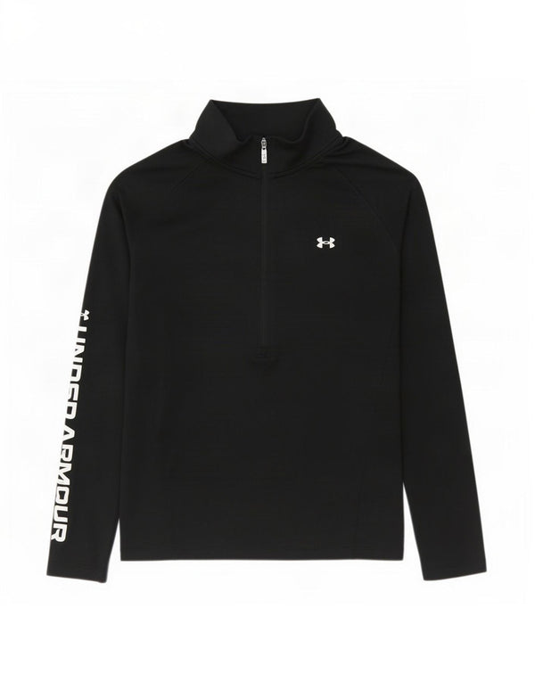 Top da tuta con grafica pullover da donna Under Armour UK 12 medio nero
