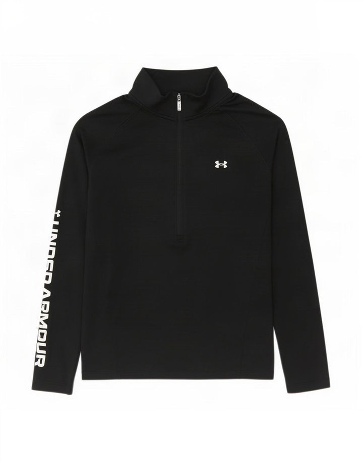 Top da tuta con grafica pullover da donna Under Armour UK 12 medio nero