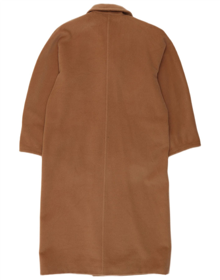 Cappotto doppiopetto oversize da donna Max Mara UK 8 piccolo in lana beige