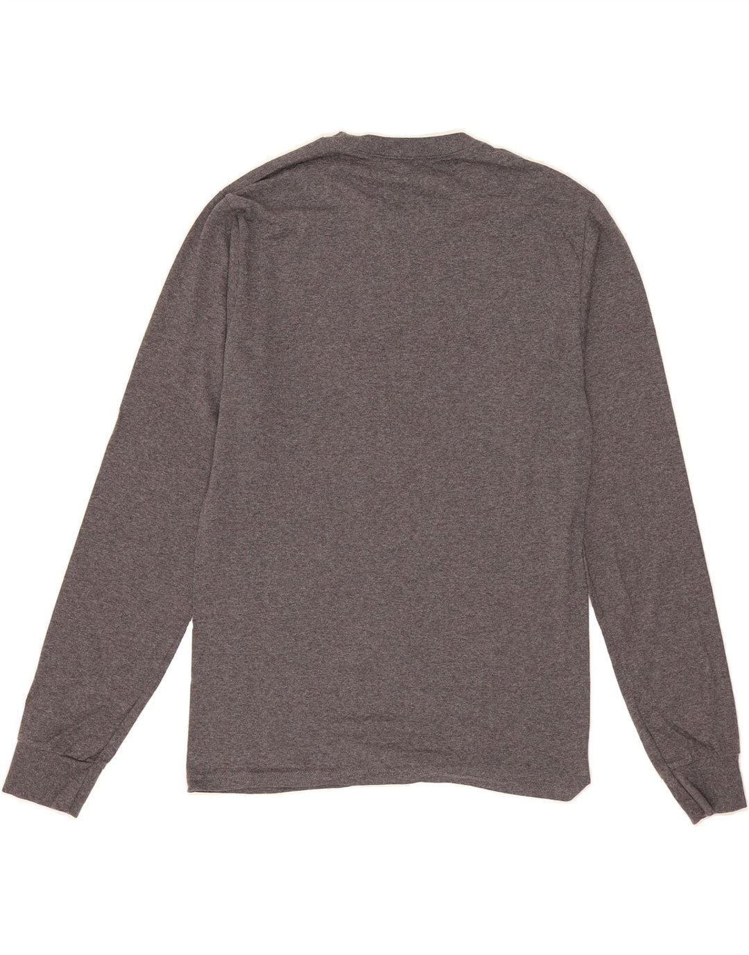 CHAMPION Mens Edgewood College Graphic Top Long Sleeve Small Grey Cotton Vintage Champion and Second-Hand Champion from Messina Hembry 