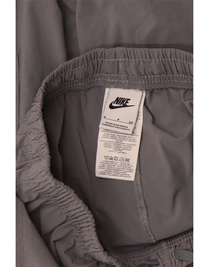 Pantaloni della tuta cargo Nike da uomo, pantaloni da jogging, piccoli, in nylon grigio