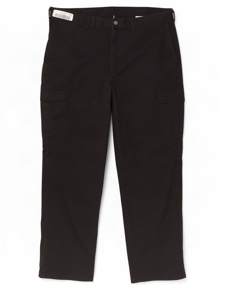 Pantaloni cargo dritti da uomo Dickies W42 L32 poliestere nero