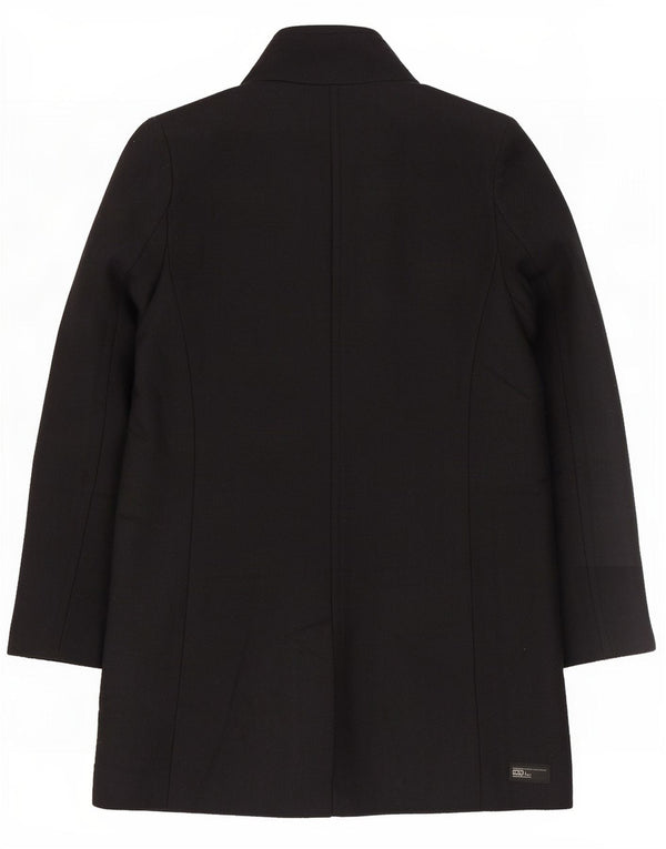 Cappotto doppiopetto da donna Zara UK 14 lana nera media