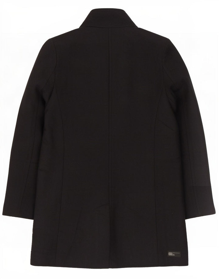 Cappotto doppiopetto da donna Zara UK 14 lana nera media