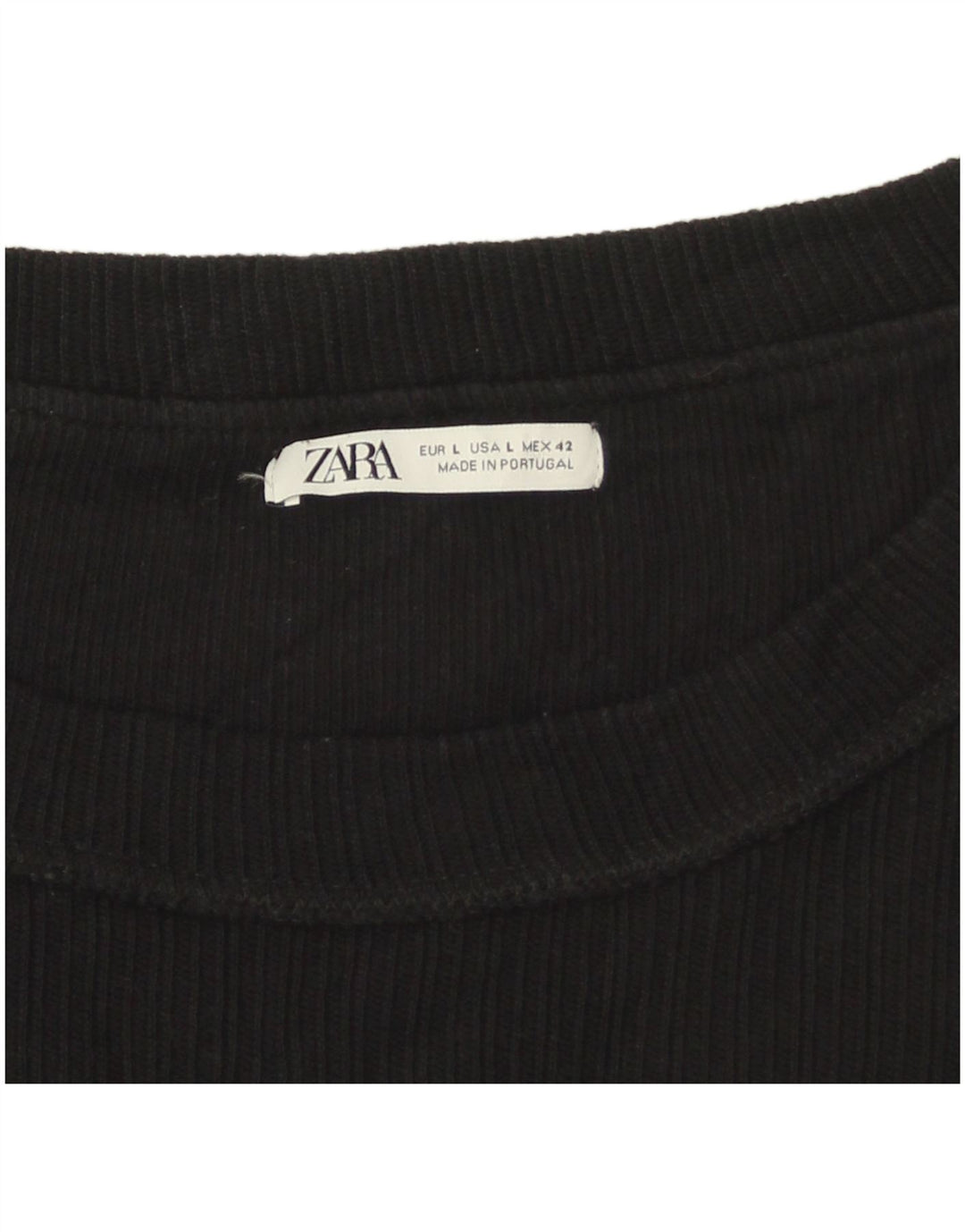 T-shirt grafica da uomo Zara Top Large nera