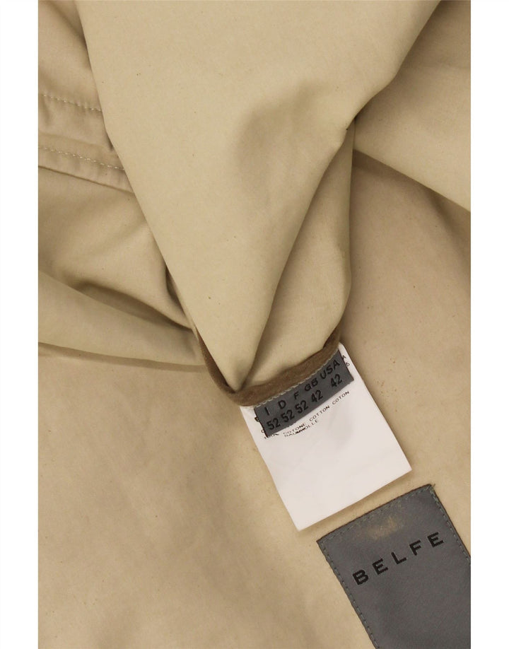 Cappotto da uomo Belfe UK 42 XL Cotone beige