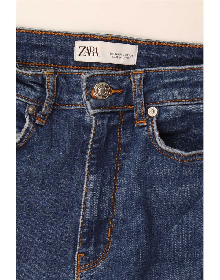 Jeans svasati da donna Zara EU 34 2XS W24 L32 Blu