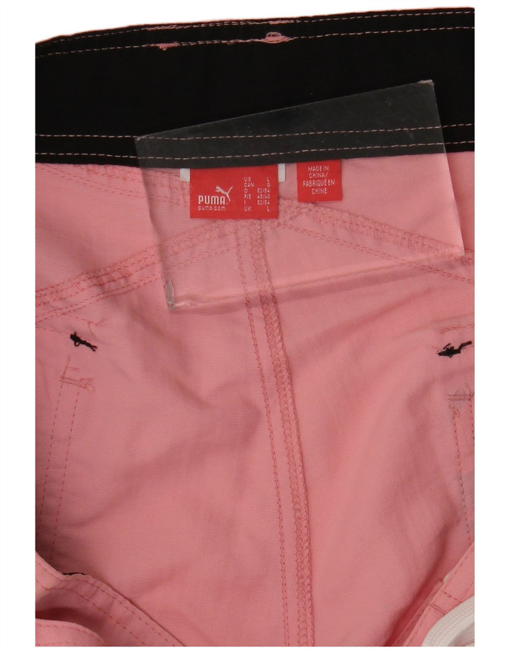 Pantaloncini da bagno grafici da uomo Puma grandi rosa