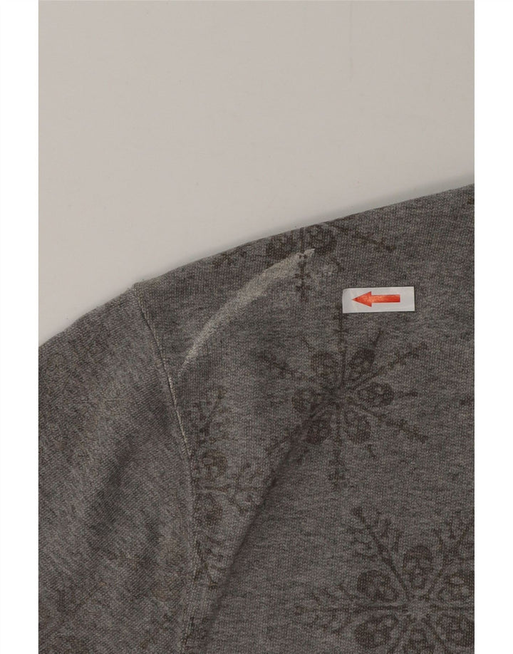 Felpa da uomo Vans in cotone floreale grigio medio