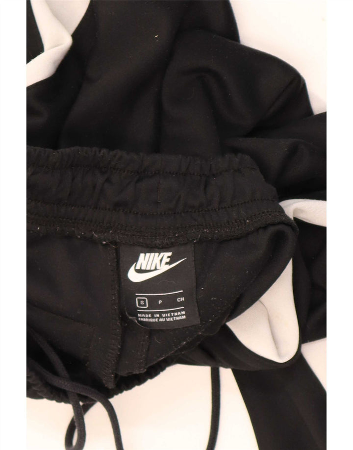 Pantaloni da tuta Nike Swoosh da uomo piccoli in poliestere color block nero